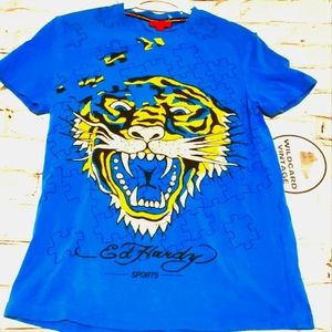 Ed Hardy Tiger jigsaw puzzle shirt